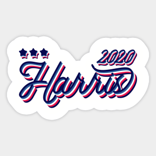 Kamala Harris 2020, Presidential Candidate - cool red white and blue vintage style. Sticker